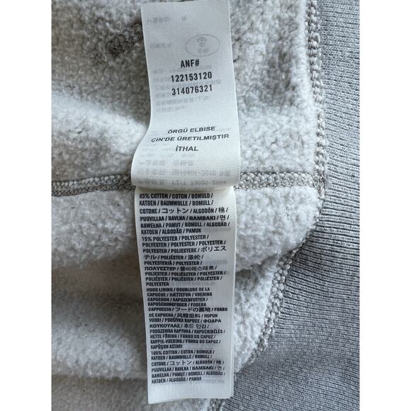 Abercrombie & Fitch Retro Y2k Muscle fit Sherpa Lined heavyweight Hoodie Sz XL - Picture 8 of 13